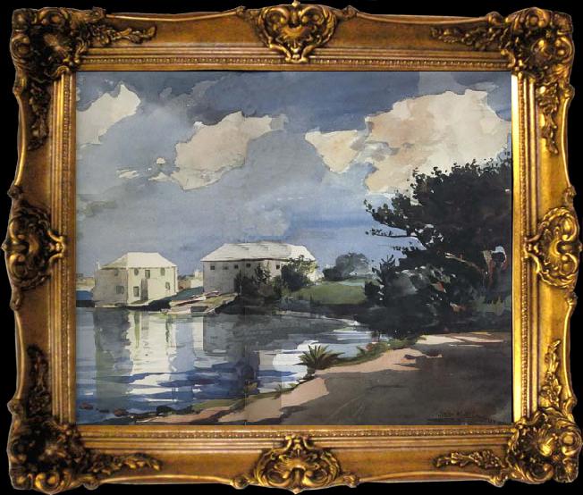 framed  Winslow Homer Salt Kettle :Bermuda (mk44), Ta026